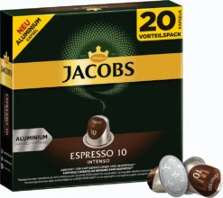 JACOBS Espresso 10 Intenso 200 Nespresso®* Kompatible Kaffeekapseln -Senseo || Tassimo Verkäufe 0354627b01c55a4620775c8c1b25b48e