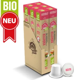 Kräuter Tee - 60 Teekapseln | La Natura Lifestyle Organic 120g| Biobasiert | Nespresso®*³ Kompatible