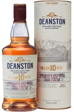 Deanston 10 Jahre Bordeaux Red Wine Cask Highland Single Malt Scotch Whisky 0,7l, Alc. 46,3 Vol.-%
