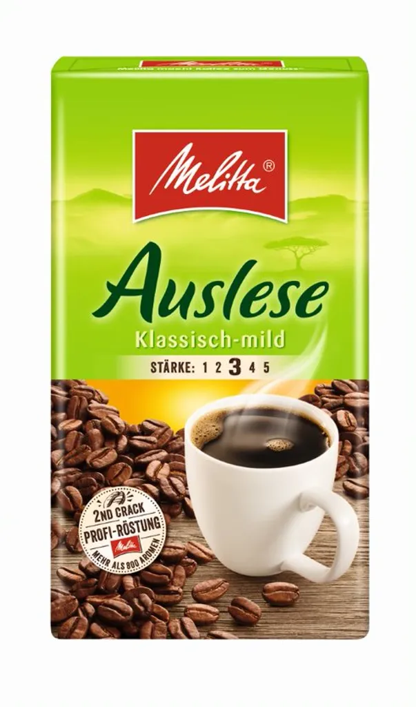 MELITTA Filterkaffee Auslese Klassisch-mild Gemahlener Röstkaffee 12x500g 2 MELITTA Filterkaffee Auslese Klassisch-mild Gemahlener Röstkaffee 12x500g – Bild 2