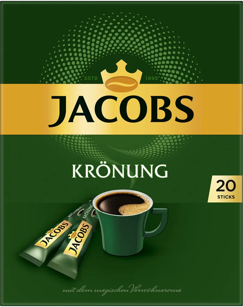 JACOBS Löskaffee Krönung 16 X 20 Sticks Löslicher Kaffee Instantkaffee 320 Getränke 6 JACOBS Löskaffee Krönung 16 X 20 Sticks Löslicher Kaffee Instantkaffee 320 Getränke – Bild 6