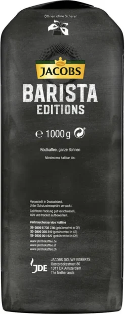 JACOBS Kaffeebohnen Barista Editions Crema Ganze Bohne 4x1 Kg + 2 Alu Dosen Im Barista Design -Senseo || Tassimo Verkäufe 0d63e5e70b92352acebac272499903e4