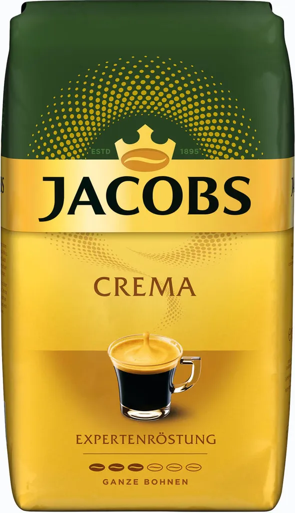 JACOBS Expertenröstung Crema Kaffee Ganze Bohne 4 X 1 Kg Kaffeebohnen 2 JACOBS Expertenröstung Crema Kaffee Ganze Bohne 4 X 1 Kg Kaffeebohnen – Bild 2