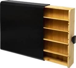 5five Simply Smart Aufbewahrungsbox Kaffe Kapsel Modern Metall Bambus Schwarz/braun 7,5cm X 33cm X 31cm -Senseo || Tassimo Verkäufe 10b8852c187937d4f1b5a344fd852989