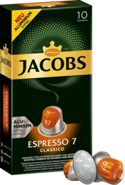 Jacobs Espresso Classico | 10 Nespresso® Komp. Kapseln -Senseo || Tassimo Verkäufe 128c8b1e1a2b42af42268ee88f15a6b6