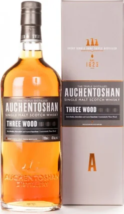 Auchentoshan Three Wood Single Malt Scotch Whisky Triple Distilled | 43 % Vol | 0,7 L