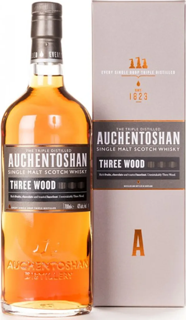 Auchentoshan Three Wood Single Malt Scotch Whisky Triple Distilled | 43 % Vol | 0,7 L 1 Auchentoshan Three Wood Single Malt Scotch Whisky Triple Distilled | 43 % Vol | 0,7 L
