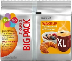TASSIMO Vielfaltspaket XL Becherportion 5 Sorten Morning Café Mild Crema Intenso -Senseo || Tassimo Verkäufe 1970c6541a9958814a889ea58807a064