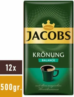 JACOBS Krönung Balance Filterkaffee 12 X 500 G Gemahlener Röstkaffee -Senseo || Tassimo Verkäufe 1c23b5ad59226354684da1707df833c9