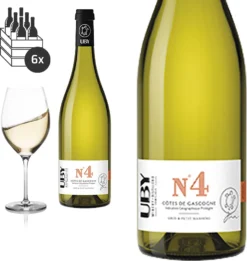 6er Karton 2021 Uby N° 4 Gros Et Petit Manseng Süß Von Domaine D'Uby - Weißwein