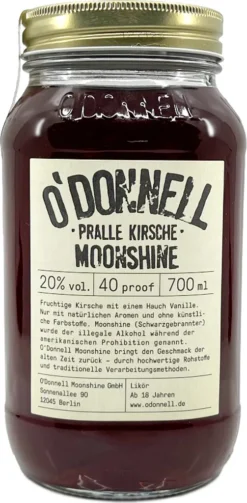 O´Donnell Moonshine Pralle Kirsche 0,7l 20%vol.