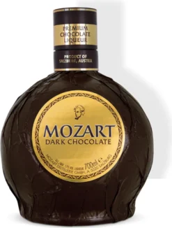 Mozart Dark Chocolate Cream Likör Alc. 17% Vol. / 500ml + Glas