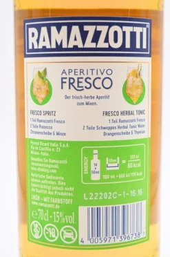Ramazzotti Aperitivo Fresco "SPECIALITA DELLA DITTA" Alc. 15% Vol. 0,7L -Senseo || Tassimo Verkäufe 2176bb3da2ebf8e41e494182cf4fe625