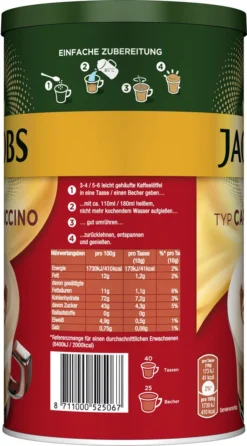 JACOBS Typ Cappuccino 6 X 400 G Dosen Feine Cremigkeit - Viel Schaum -Senseo || Tassimo Verkäufe 2177a4559713a6ef4bf60e3833783740