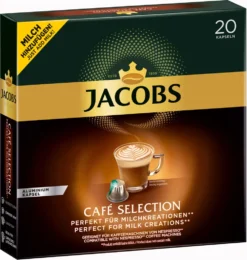 Jacobs Café Selection, Kaffeekapseln, Nespresso Kompatibel, Kaffee, 20 Kapseln á 5.2 G -Senseo || Tassimo Verkäufe 2402c966776832581f0cc7ea088ff656