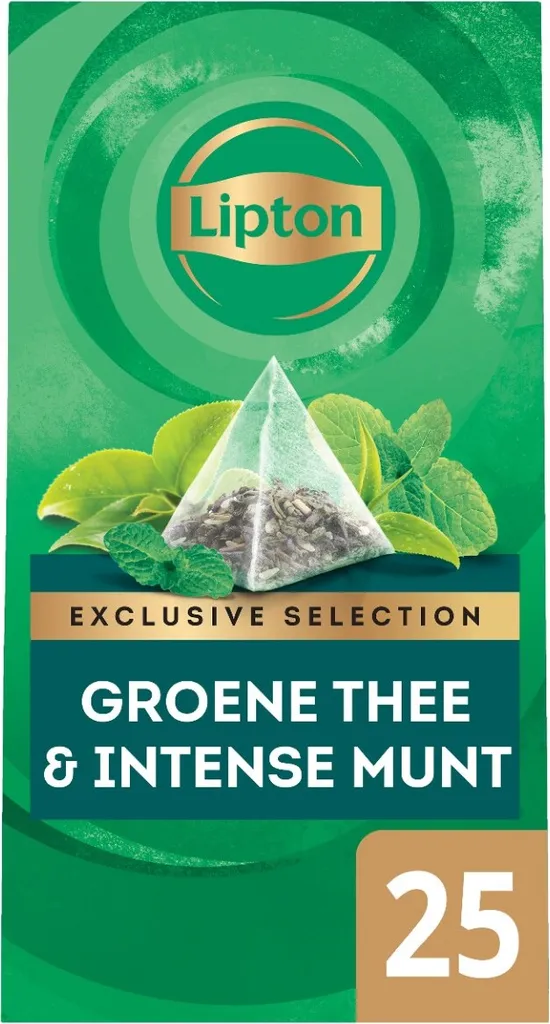 Lipton - Exclusive Selection Grüner Tee & Intensive Minze - 25 Pyramidenbeutel 2 Lipton - Exclusive Selection Grüner Tee & Intensive Minze - 25 Pyramidenbeutel – Bild 2