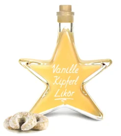 Vanille Kipferl Sahne Likör Sternflasche 0,2 L Preisgekrönt & Sehr Lecker 17% Vol