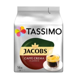 Tassimo Jacobs Caffè Crema Classico | 16 T Discs, Kaffeekapseln