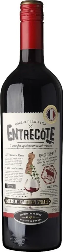Entrecôte Merlot Cabernet Sauvignon Vin De Pays DOC Trocken | 13,5 % Vol | 0,75 L