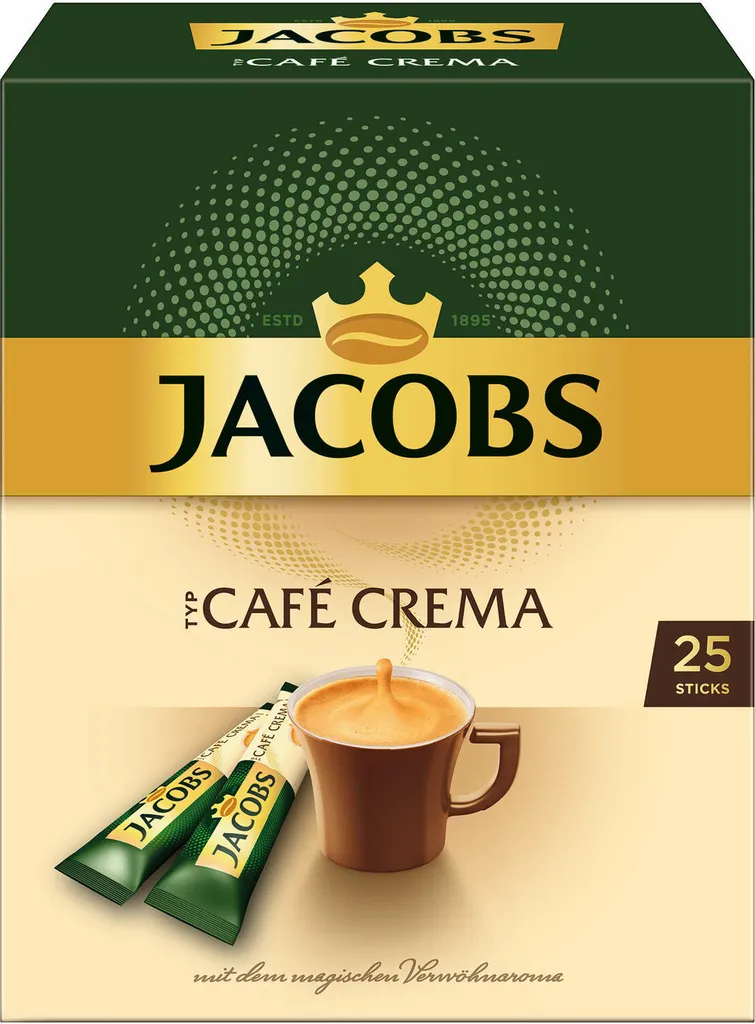JACOBS Typ Cafe Crema Löslicher Kaffee 12 X 25 Sticks 2 JACOBS Typ Cafe Crema Löslicher Kaffee 12 X 25 Sticks – Bild 2