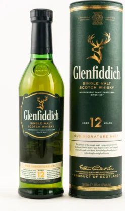 Glenfiddich 12 Jahre Speyside Single Malt Scotch Whisky 0,2l, Alc. 40 Vol.-%