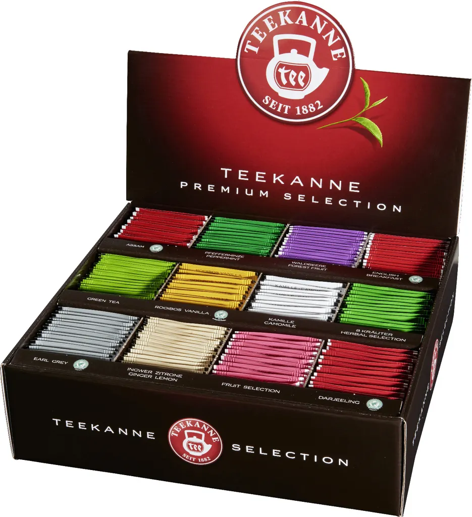 Teekanne Premium Selection Box | 12 Teesorten | 180 Teebeutel 1 Teekanne Premium Selection Box | 12 Teesorten | 180 Teebeutel