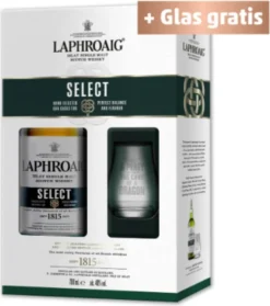 Laphroaig 10 Jahre Mit 1 Limitiertem Sammelglas Single Malt Scotch Whisky 0,7l, Alc. 40 Vol.%