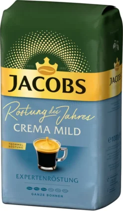 JACOBS Kaffeebohnen Expertenröstung Crema Mild Röstung Des Jahres 2 X 1 Kg + 1 Aluminium Dose Barista Design -Senseo || Tassimo Verkäufe 300882f3b1a95a96e1b61c177445033e 2