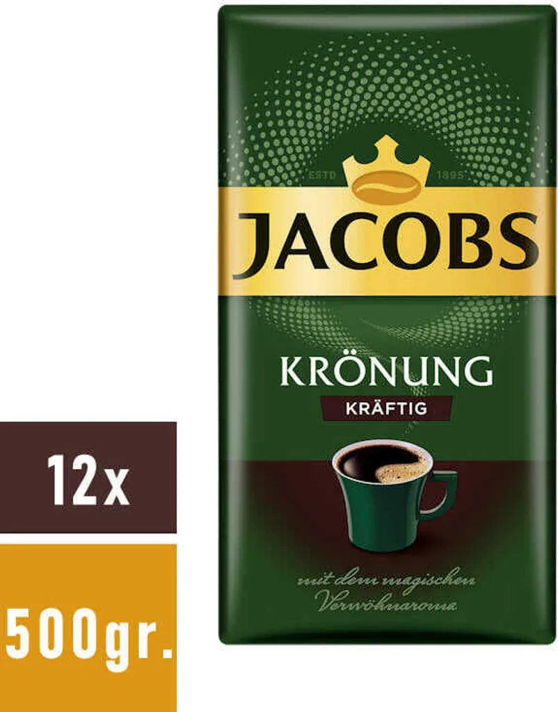 JACOBS Krönung Kräftig Filterkaffee 12 X 500 G Kaffee Gemahlen 7 JACOBS Krönung Kräftig Filterkaffee 12 X 500 G Kaffee Gemahlen – Bild 7