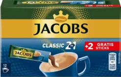 JACOBS Löskaffee Classic 2in1 Löslicher Kaffee 12 X 10+2 Sticks Instantkaffee 8 JACOBS Löskaffee Classic 2in1 Löslicher Kaffee 12 X 10+2 Sticks Instantkaffee -Senseo || Tassimo Verkäufe 30e1abe6ec9d3acb72632e60a49de7ae