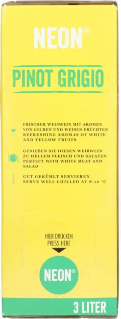 Neon Pinot Grigio 12,5% 3 Ltr. -Senseo || Tassimo Verkäufe 30ef90f1de2e85230240554bc709f554