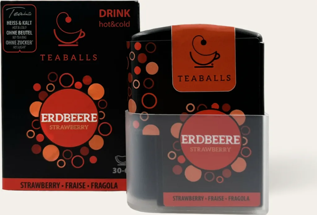 TEABALLS - Erdbeere (1x 8g) | BLACK SELECTION | 30-60 Tassen Tee 1 TEABALLS - Erdbeere (1x 8g) | BLACK SELECTION | 30-60 Tassen Tee