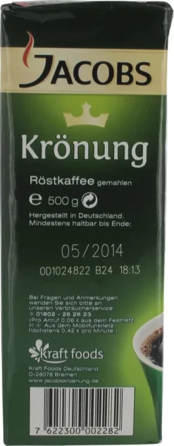 Jacobs Filterkaffee Krönung Entkoffeiniert | Gemahlen | 500g -Senseo || Tassimo Verkäufe 339ae41bd8a2406a7fd40b8d7eebb343