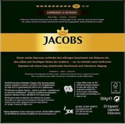 JACOBS Espresso 10 Intenso 200 Nespresso®* Kompatible Kaffeekapseln -Senseo || Tassimo Verkäufe 34524faeca953fb7b53963e05948fe56