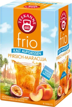 Teekanne Frio Pfirsich Maracuja 18 Teebeutel Zum Kalt Aufgiessen 45g