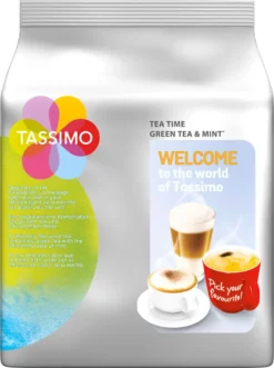 TASSIMO Kapseln Tea Time Grüner Tee Minze T Discs Teekapseln 16 Getränke Teekapseln -Senseo || Tassimo Verkäufe 3582d4d0e39323fefe9686215b616b7a