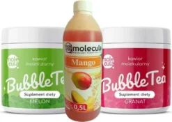 Bubble Tea Party Set + 2x Molekularer Kaviar + Sirup Echte Fruchtsäfte - Weniger Zucker - 100% Vegan Und Glutenfrei