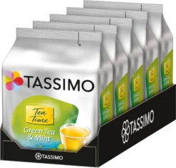 TASSIMO Kapseln Tea Time Grüner Tee Mit Minze 5 X 16 Getränke Teekapseln T-Discs