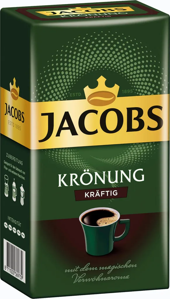 JACOBS Krönung Kräftig Filterkaffee 12 X 500 G Kaffee Gemahlen 2 JACOBS Krönung Kräftig Filterkaffee 12 X 500 G Kaffee Gemahlen – Bild 2