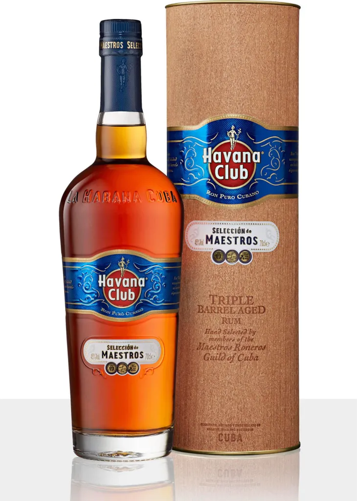 Havana Club Selección De Maestros Triple Barrel Aged Rum In Geschenkpackung Kuba | 45 % Vol | 0,7 L 1 Havana Club Selección De Maestros Triple Barrel Aged Rum In Geschenkpackung Kuba | 45 % Vol | 0,7 L