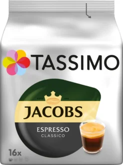 Tassimo Jacobs Espresso Classico | 16 T Discs, Kaffeekapseln