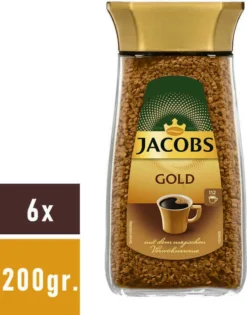 JACOBS Gold Löslicher Kaffee 6 Gläser - 6 X 200 G Instantkaffee -Senseo || Tassimo Verkäufe 3d877c8eb085c5ff84063f2a4ddaf834