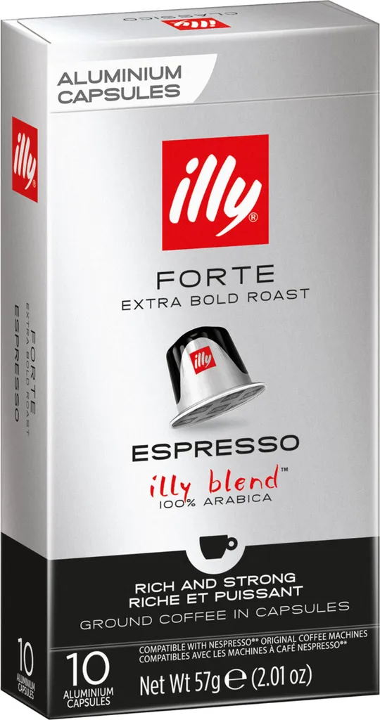 Illy - Forte Espresso Kaffeekapseln - 10 Kapseln 2 Illy - Forte Espresso Kaffeekapseln - 10 Kapseln – Bild 2