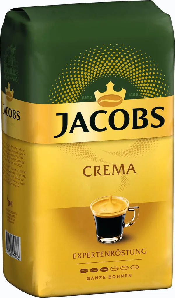 JACOBS Expertenröstung Crema Kaffee Ganze Bohne 4 X 1 Kg Kaffeebohnen 3 JACOBS Expertenröstung Crema Kaffee Ganze Bohne 4 X 1 Kg Kaffeebohnen – Bild 3