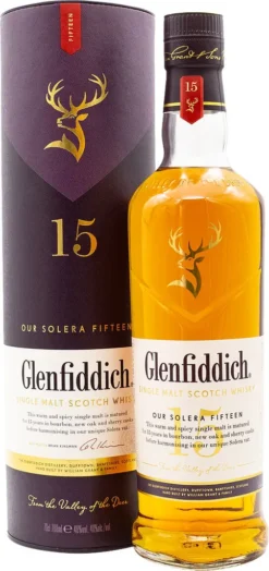 Glenfiddich 15 Jahre Our Solera Fifteen Single Malt Scotsch Whisky In Geschenkpackung | 40 % Vol | 0,7 L -Senseo || Tassimo Verkäufe 414948fca0b1d93a2451b719d87e15aa