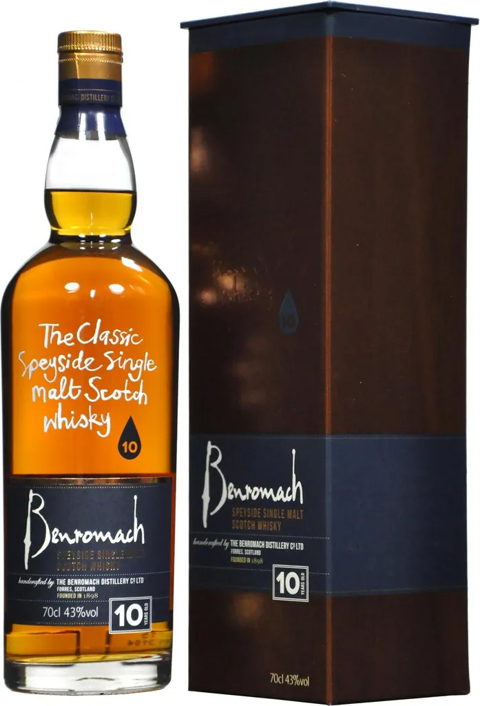 Benromach 10 Years Old Speyside Single Malt Scotch Whisky In Geschenkpackung | 43 % Vol | 0,7 L 1 Benromach 10 Years Old Speyside Single Malt Scotch Whisky In Geschenkpackung | 43 % Vol | 0,7 L