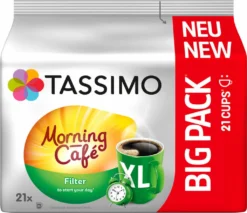 TASSIMO Kapseln Morning Café Filter XL T Discs 1 Packung - 21 Getränke Kaffeekapseln -Senseo || Tassimo Verkäufe 4250cd0ad2171af1db6c330481344875