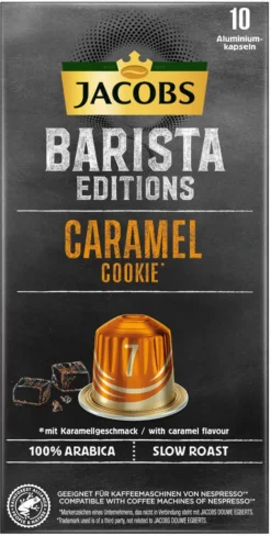 JACOBS Kapseln Barista Editions Caramel Cookie 7 10x10 Nespresso®* Kompatibel -Senseo || Tassimo Verkäufe 42c0d37dc6e9592904c06007b7eaeedc
