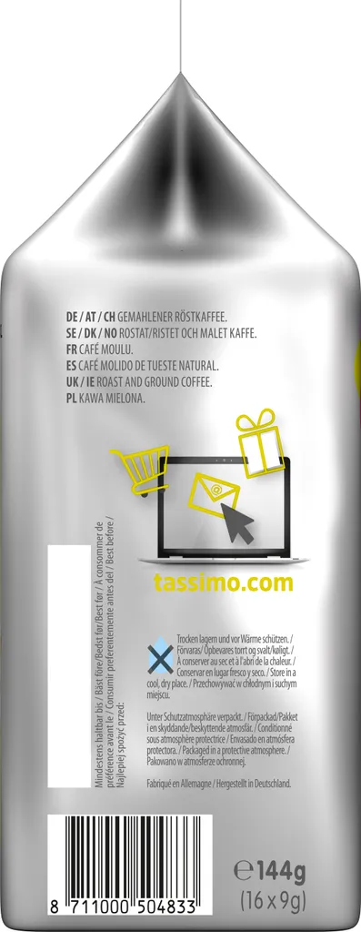 Tassimo Jacobs Caffè Crema Intenso XL | 16 T Discs, Kaffeekapseln 3 Tassimo Jacobs Caffè Crema Intenso XL | 16 T Discs, Kaffeekapseln – Bild 3