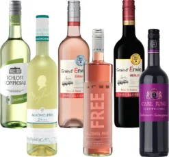 Alkoholfreies Weinpaket (gemischt) - 6 Ausgewählte Weine - 6x 0,75l